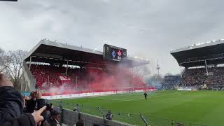 SV Waldhof Mannheim vs. 1 FC Kaiserslautern - Derby Pyro Ultras