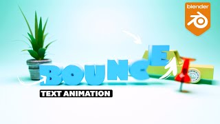 Bouncing Text Animation - Blender 3.0 Tutorial