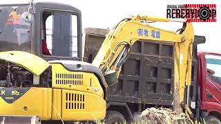 Mini Excavator Komatsu PC40 MRx Loading Dump Truck  Full