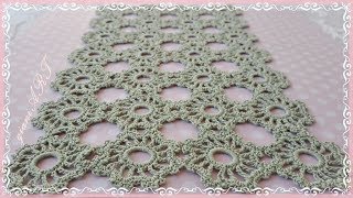 Crochet Small Round Motif | How to Join motifs |Table cloth/Table runner/Curtain crochet pattern