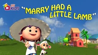 Mary Had A Little Lamb with Lyrics | LIV Kids Nursery Rhymes and Songs | HD
