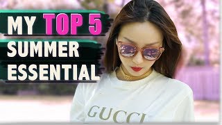 🌈🌈过个美帅美帅的夏天吧！ My Top5 Summer Essentials ❤️墨镜 l碎花裙 l 高跟凉鞋...