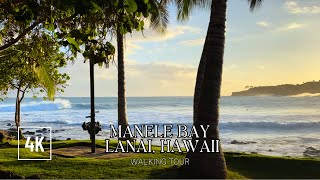 Manele Bay(sweetheart Rock Hike)| 4k Relaxing Walk | Lanai, Hawaii #hawaii #hawaiiwalk #lanai