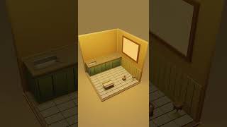 Cute isometric room animation/blender/3danimation