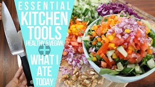 My Essential || VEGAN || Kitchen Tools + What I Ate Today