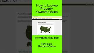 How to lookup property owners online FREE