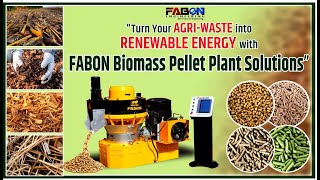 Efficient Biomass Pellet Making Discover Fabon Advanced Machine Technology #biomasspelletmachine