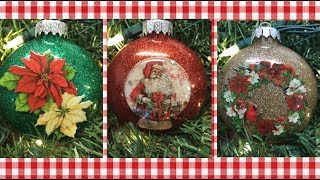 EASY HANDMADE GLITTER ORNAMENTS!  A REALLY RETRO HOLIDAY!