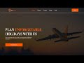 Travel Website Using HTML  CSS | Step by Step Tutorial | Fast Code