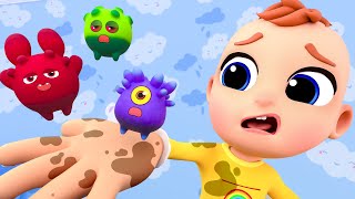 Bad Germs are Making a Mess | Nursery Rhymes \u0026 Kids Songs | Tinytots