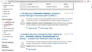Finding Sources with OneSearch
