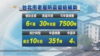 維修需自付 北市老屋健檢申請率僅4％ 20161103 公視晚間新聞