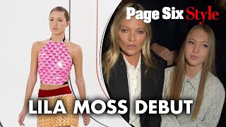 Kate Moss’ daughter Lila makes runway debut at Paris Fashion Week | Page Six Celebrity News