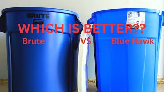 The Ultimate Showdown: Blue Hawk vs Rubbermaid Brute Recycle Bins