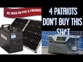 BEFORE YOU BUY: 4 Patriots Patriot Power Solar Generators/ Patriot Power 1800 & 2000X Discussion