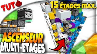 Faire un ASCENSEUR Multi Etages 3x3 avec sélecteur COMPACT! (Tutoriel) [Minecraft Java 1.15-1.20]