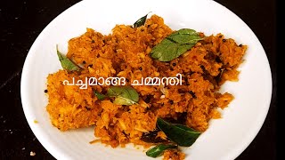 പച്ചമാങ്ങ ചമ്മന്തി/Raw mango chutney/Kerala pacha manga chammanthi/Easy side dish /Raw mango recipe