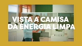 Vista a camisa da energia limpa com a distribuidora Serrana Solar!