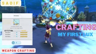 saoif - lux weapon crafting and equiping (my first lux)