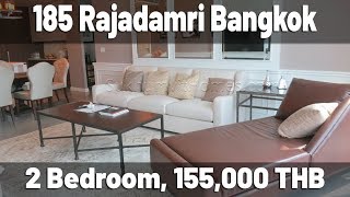 185 Rajadamri 2 bedroom condo 128 sqm 155.000 THB