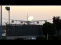 Virgin Atlantic Airbus A340-600 (Awesome Vortices, Wing Condensation And Sunset) Landing At LAX