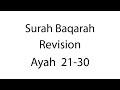 Hifz | Surah Baqarah | Revision 3 | Ayah 21-30 | Qaria Asma Huda | Learn For Allah