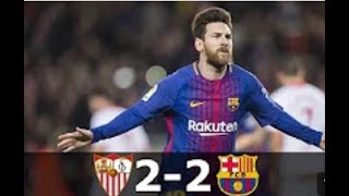 Sevilla Vs Barcelona 2-2  All Goals & Highlights - Resumen Goals 31_03_2018 HD