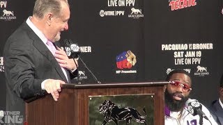 Adrien Broner DESTROYS Al Bernstein for asking him a question at Manny Pacquiao press conference