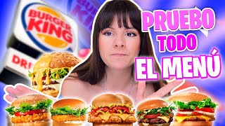 PROBANDO TODO EL MENÚ DE BURGER KING 🍔 Cuál hamburguesa es Mejor? * Gigiis