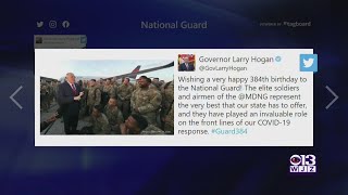 Happy 384th Birthday To The National Guard, Gov. Hogan Tweets