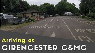 Arriving At Cirencester Park Caravan And Motorhome Club Site | Meet Up Tour Pt13