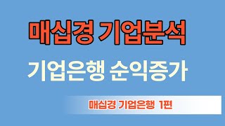 [매십경] 금융권취업의 자존심기업은행 기업분석1편