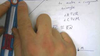 Constructing Congruent Triangles Using SAS Congruence