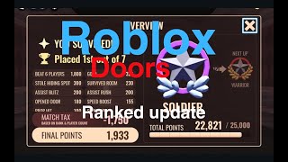 Roblox doors ranked update.