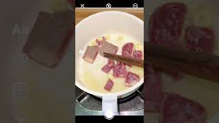 牛排煮泡面 Instant Noodles With Steak #shorts #cooking #food