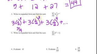 A2 Sigma Notation