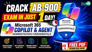 Pass AB-900 Exam Just 1 Day! | Microsoft 365 Copilot & Agent Administration Fundamentals Questions