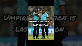 Umpires decision is last decision 😍 #cricket #trending #shorts #msd #ipl