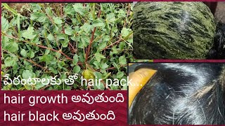 Hair pack with perantalaku##మీ జుట్టు నల్లగా పొడువుగా పెరగకపోతే ఈpack వాడండి,ఫలితం మీరే గమనించగలరు