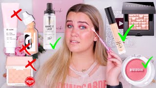 USING MAKEUP I HAVEN'T TOUCHED IN OVER A YEAR! TRAGIC DISASTER! | Paige Koren