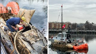 Sunken sailboats finally removed from Sheepshead Bay