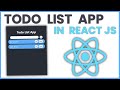 Todo List app in React JS | map, filter and find functions in | Workshop Day 2 | Roadside Coder