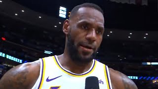LeBron James postgame interview | Nuggets vs Lakers