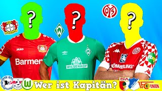 Welcher Spieler ist Kapitän der Bundesliga Mannschaft 🤔 Teil 2 ⚽  Fußball Quiz 2021