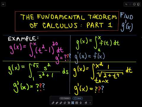 Fundamental Theorem Of Calculus Part 1 - YouTube