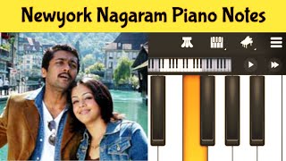 New York Nagaram | Sillunu Oru Kadhal | Piano Tutorial