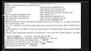 Generate a self signed certificate in a RACF keyring