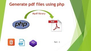 Generate pdf files in php using mpdf part 2