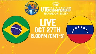 Final | Brazil v Venezuela | Full Basketball Game | South American U15 Championship 2024