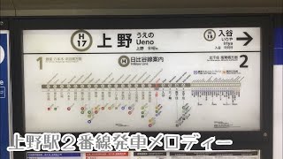 H18-2【日比谷線】《さあ、行くよ！》上野駅２番線発車メロディー